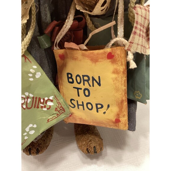 Boyd’s Bears Crumpleton’s Born to Shop Grace Z. Beartique Mixed Media Figure - Picture 5 of 12